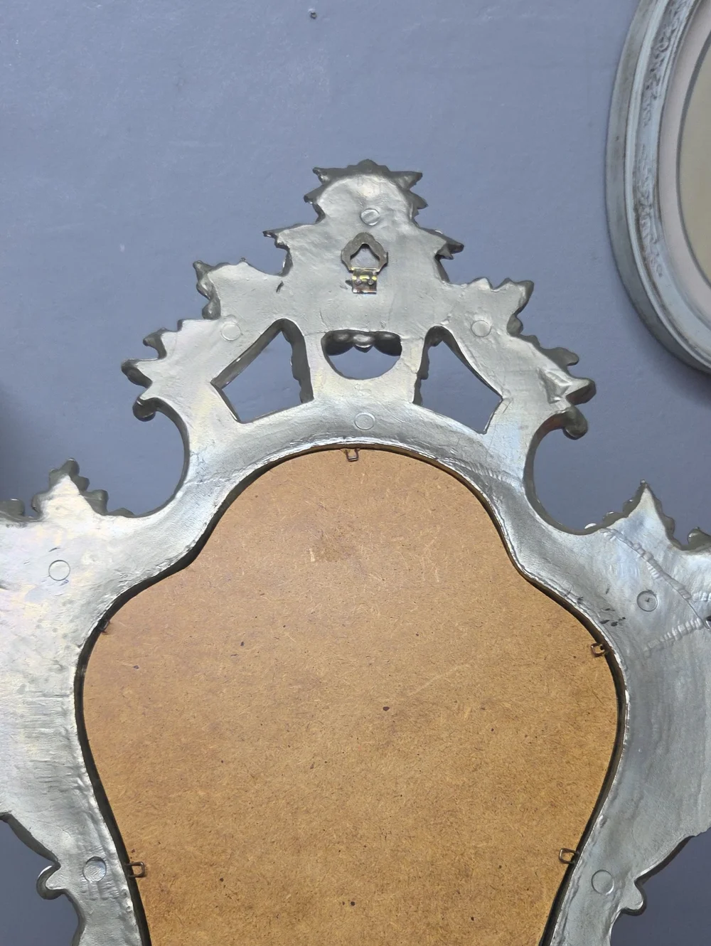 Vintage Mid Century Modern Italian Ornate Wall Mirror - Italy